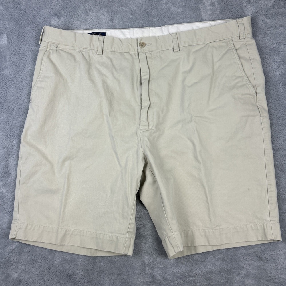 Polo Ralph Lauren Chino Shorts Mens 44B Classic Polo Chino Cotton Khaki 9"
